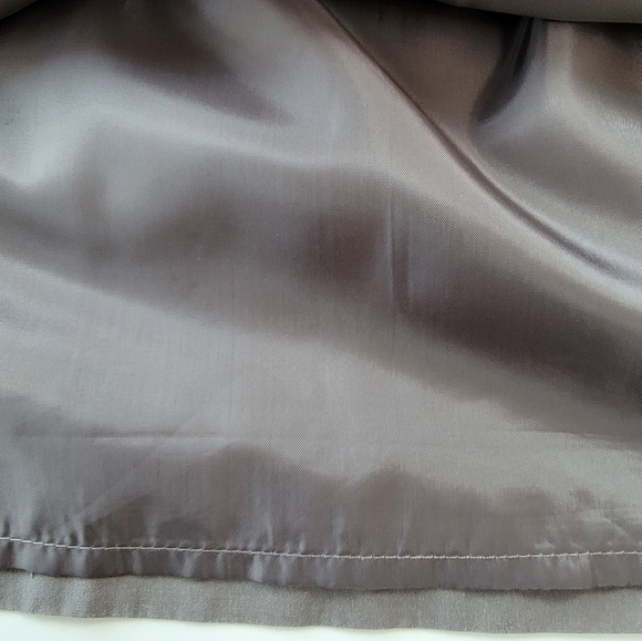 Lands' End Canvas Faux Wrap Gray Elastic Waist Mini Skirt Size 14 - Picture 10 of 10